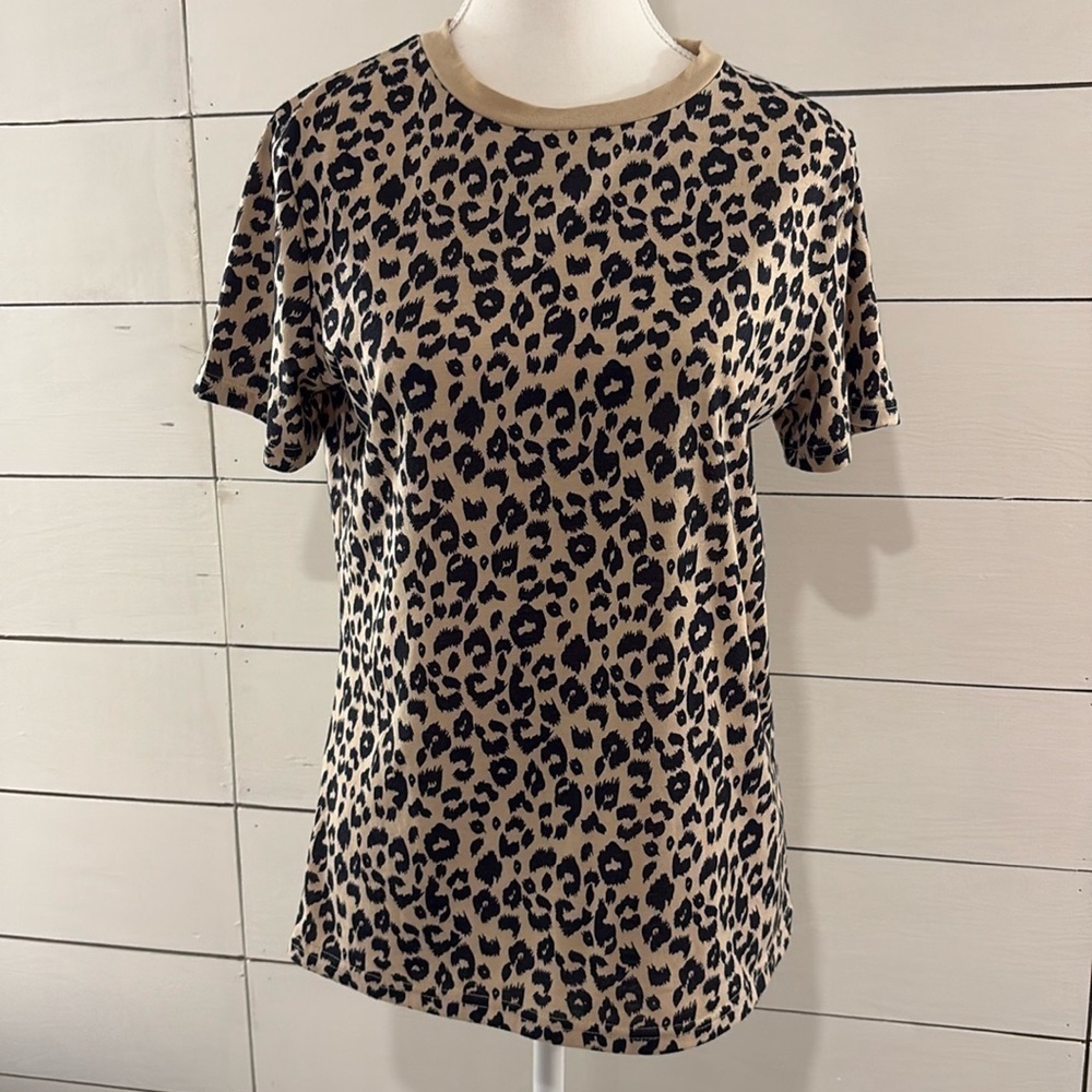 Leopard Print Short Sleeve Tee